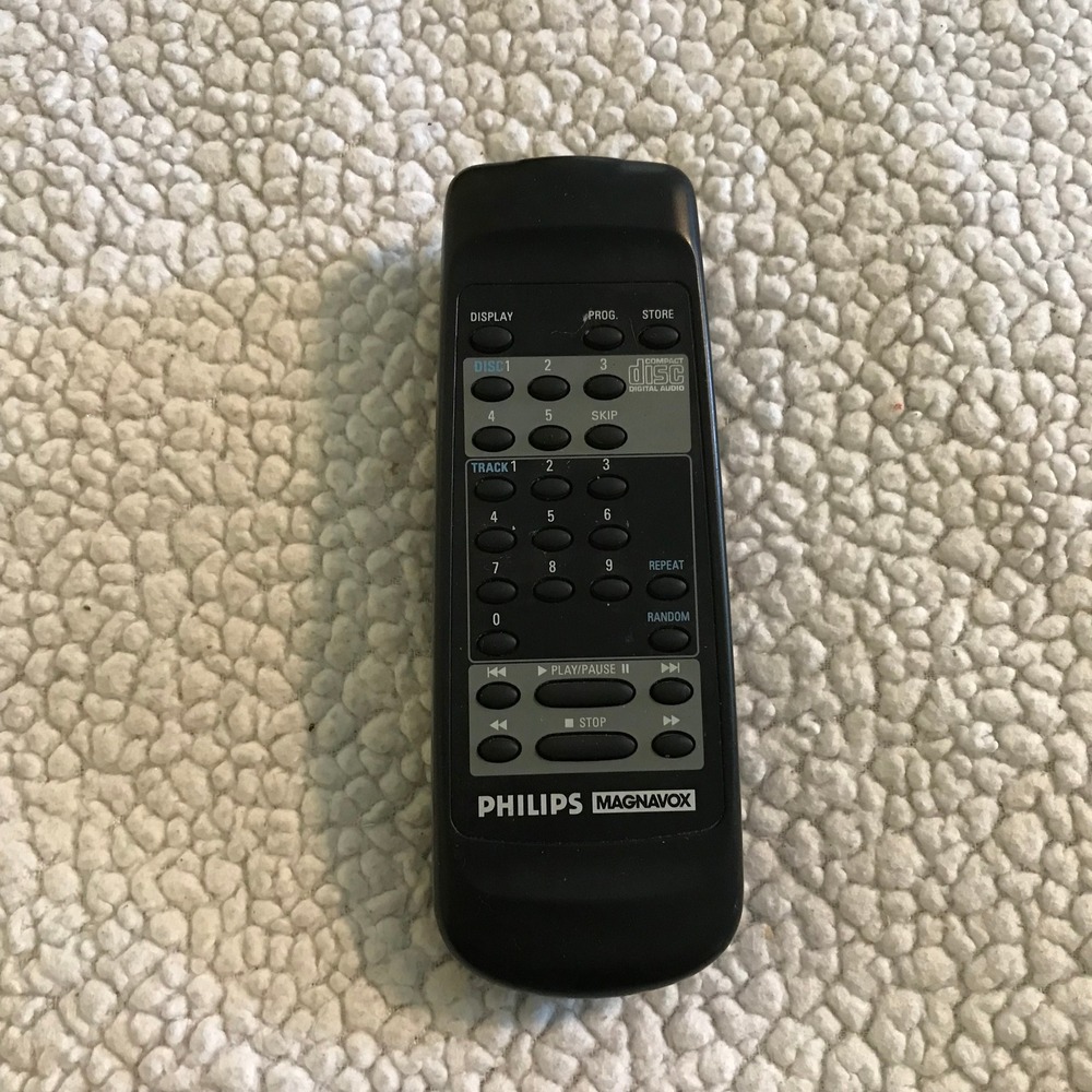 Philips Magnavox U269 CD Player Remote Control Black Audio System Replacement